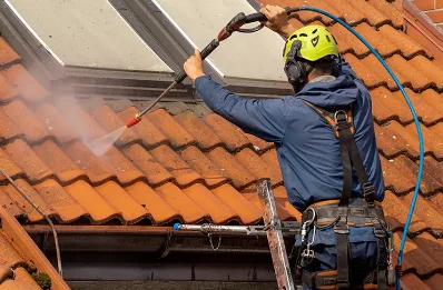 Démoussage et hydrofuge de toiture à Castello-di-Rostino